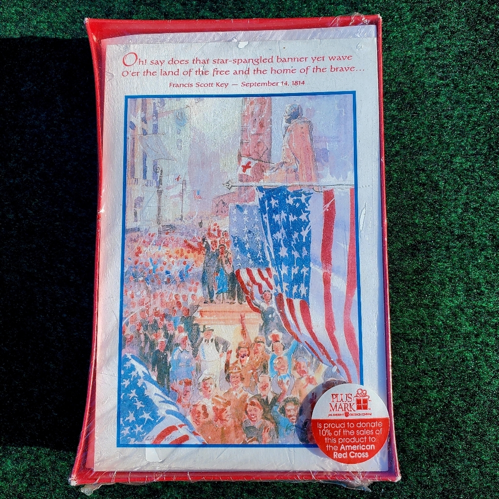 Vintage Plus Mark Holiday Cards 18 ct American Red Cross USA Seasons Greetings